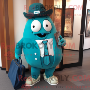 Teal Beef Stroganoff mascot...