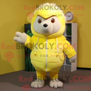 Citrongul pindsvin maskot...