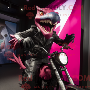 Magenta Pterodactyl mascot...