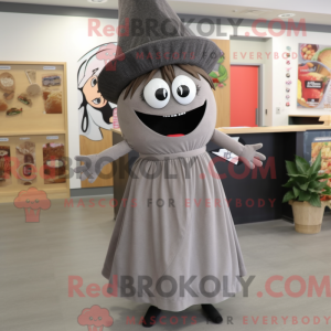 Grå Fajitas maskot kostume...
