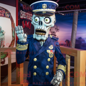 Postava maskota Navy Zombie...
