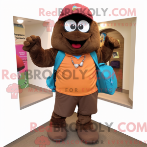 Disfraz de mascota de Brown...