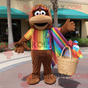 Disfraz de mascota de Brown...