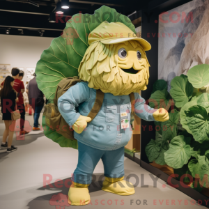 Gold Cabbage Leaf maskot...