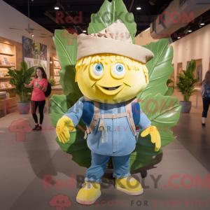 Gold Cabbage Leaf maskot...