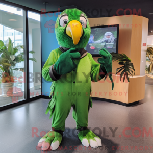 Forest Green Macaw mascot...