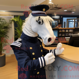 Navy Quagga maskot kostume...