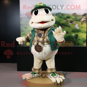 Cream Frog mascottekostuum...