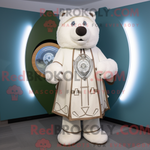 White Celtic Shield maskot...