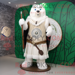 White Celtic Shield maskot...