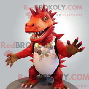 Rød Stegosaurus...