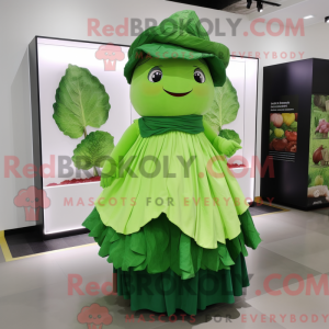 Cabbage Leaf maskot kostume...