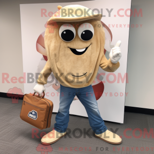 Tan Oyster mascottekostuum...