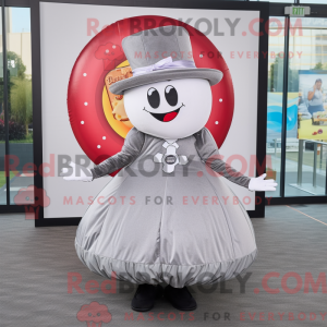 Sølv donut maskot kostume...