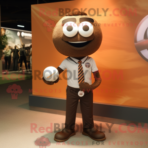 Brun Volleyball Ball maskot...