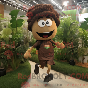 Brown Spinach mascot...