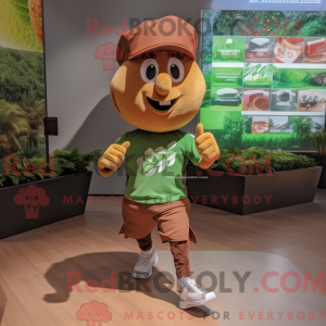 Brown Spinach mascot...