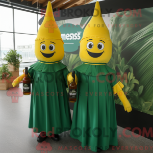Waldgrüne Flasche Senf...