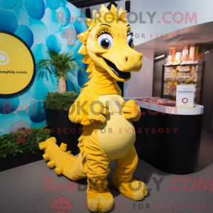 Yellow Seahorse mascot...