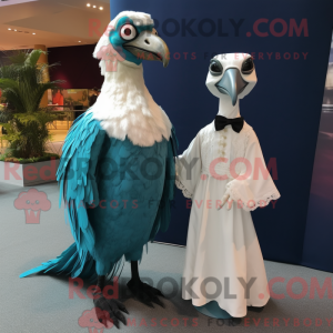 Teal Vulture Maskottchen...