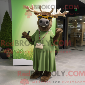 Oliven Irish Elk maskot...
