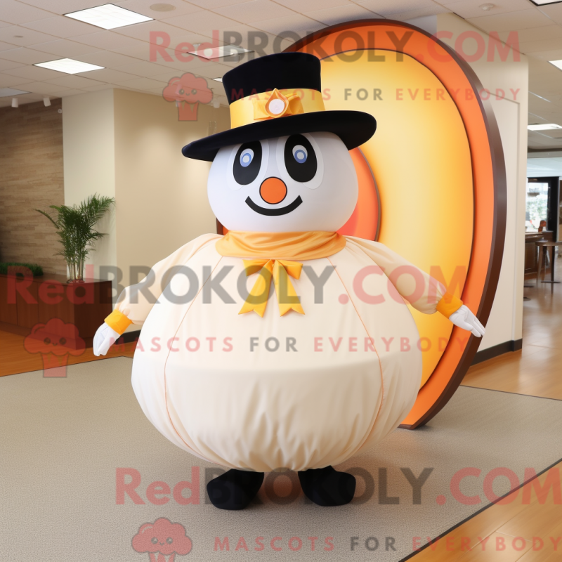 Fantasia de mascote Peach Ring Master com saia circular e chapéus - Mascotes mestres do ringue - REBROKO_226569 - RedBrokoly.com