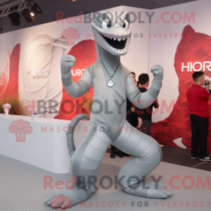 Sølv Hydra-maskotdraktfigur...