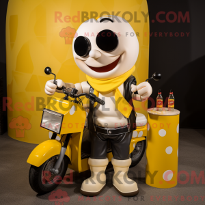 Gul Bottle Of Milk maskot...