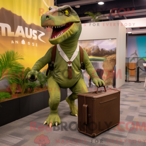 Máscara de Olive Allosaurus...