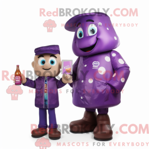 Purple Champagne mascot...