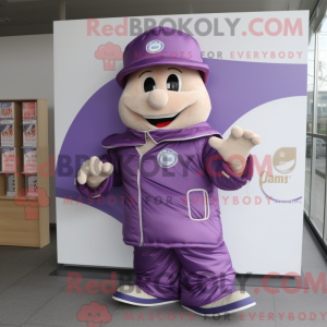 Purple Champagne mascot...