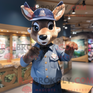 Navy Deer-maskotdraktfigur...