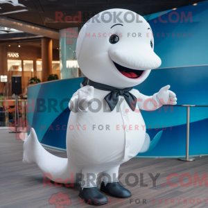 White Whale mascot costume...