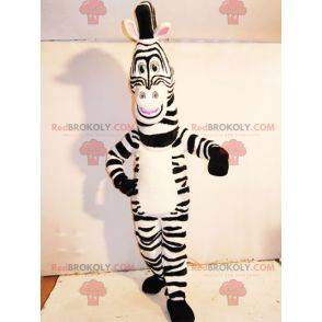 Marty mascot famous zebra from Madagascar cartoon -