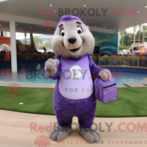 Lavender Marmot mascot...