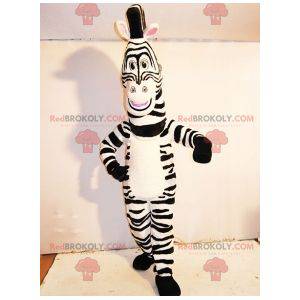 Marty mascot famous zebra from Madagascar cartoon -