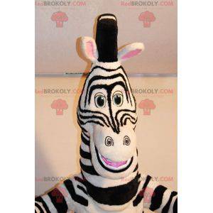 Marty mascot famous zebra from Madagascar cartoon -