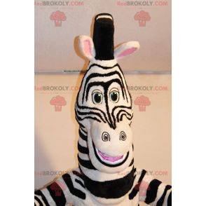 Marty mascot famous zebra from Madagascar cartoon -