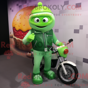 Groen ijs mascottekostuum...
