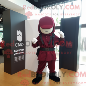 Maroon Commando mascot...