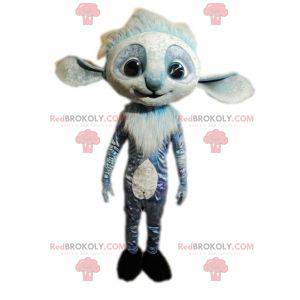 Blue and funny hairy creature mascot - Redbrokoly.com