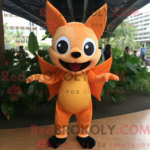 Oranje Bat mascottekostuum...