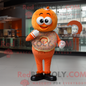Oransje sultring maskot...
