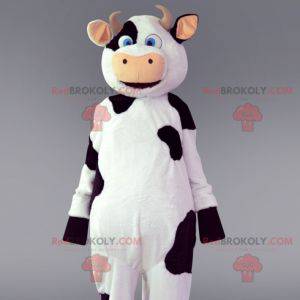 Maskot bílá a černá kráva. Kráva kostým - Redbrokoly.com