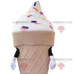 Ice cream mascot. Ice cream cone mascot - Redbrokoly.com