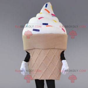 Ice cream mascot. Ice cream cone mascot - Redbrokoly.com