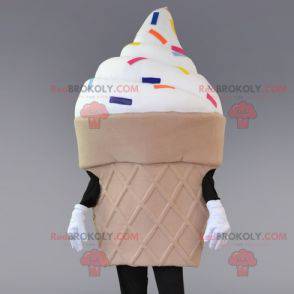 Mascota de helado. Mascota de cono de helado - Redbrokoly.com
