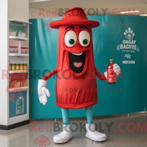 Turkusowa butelka ketchupu...