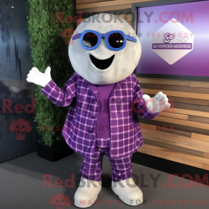 Personaggio mascotte viola...