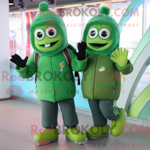 Groen paar schaatsen...